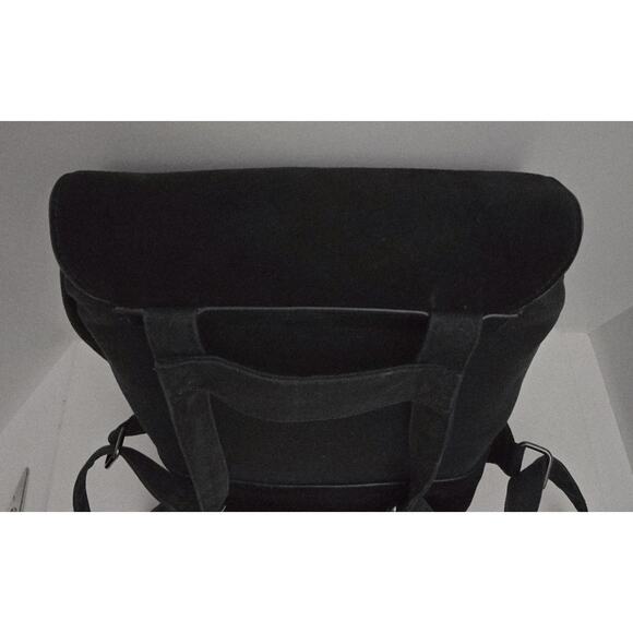 Kapten & Son Gothenburg Backpack #BE KAPTEN Black Suede & Canvas - Picture 5 of 15